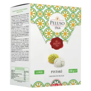 Pâtisseries Siciliennes à la pistache de Sicile, de chez Peluso, boite de 250g