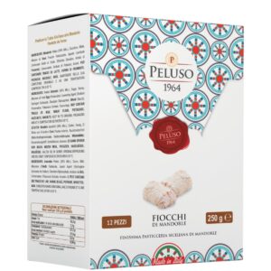 Pâtisseries siciliennes aux amandes de Sicile, de chez Peluso, boite de 250g