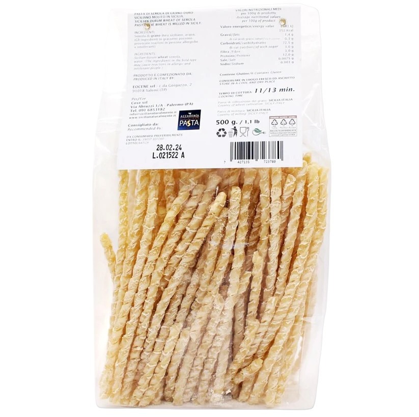 Pâtes artisanales Busiate Lunghe 500g – Image 2