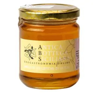 Miel artisanal aux milles fleurs de Sicile dans un pot en verre de 250g