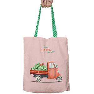 Sac tote bag 100% coton de la marque Cirnauti, modèle Lapa Anguria recto