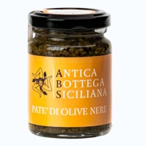 Pâté d'olives noires de Sicile dans un pot de 180g