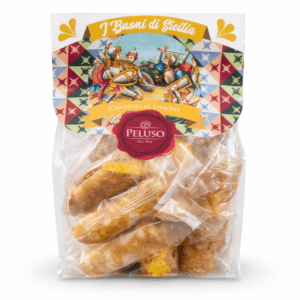 Cannoli au citron, patisseries siciliennes, en sachet de 250g.