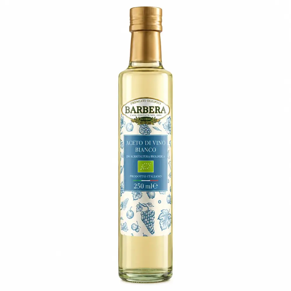Bouteille de vinaigre de vin blanc BIO Barbera 250 ml